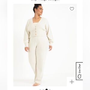 Eloquii Ivory Wedge Sweater FULL OUTFIT